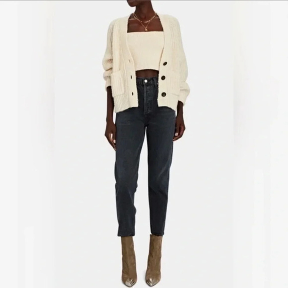 AGOLDE Riley High-Rise Straight Cropped Jeans B947